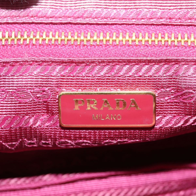 【日本直送】PRADA 尼龍粉紅金色鏈條單肩包 正品 177013V-20
