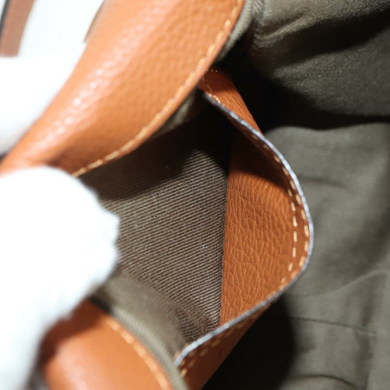 【日本直送】Chloe 小號馬鞍包，棕色金色皮革，正品 am11505V-21