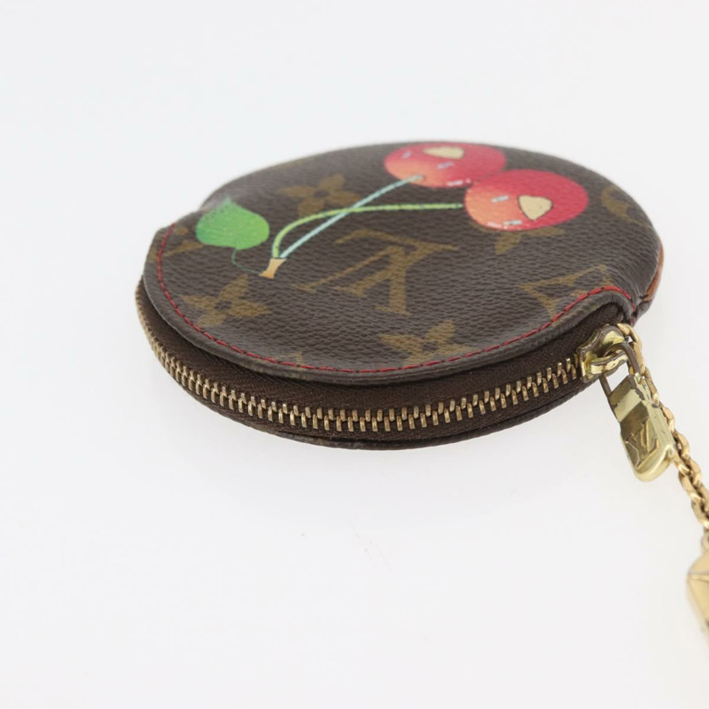 【日本直送】路易威登 Monogram Cherry Porte Monnaie Ron 零錢包 M95043 正品 177653V-4