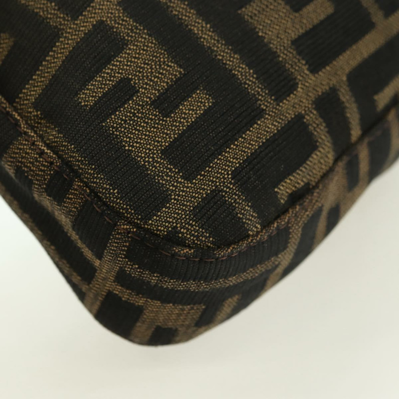 【日本直送】FENDI Zucca帆布Mamma Baguette單肩包 棕色/黑色 正品 177646SAV-16