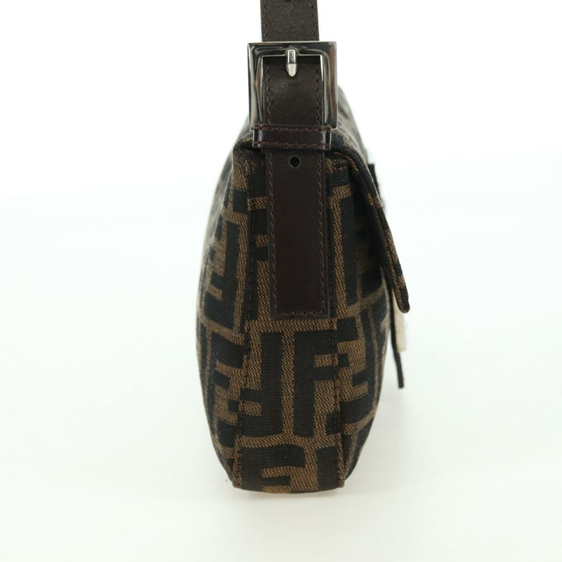 【日本直送】FENDI Zucca帆布Mamma Baguette單肩包 棕色/黑色 正品 177645SAV-3