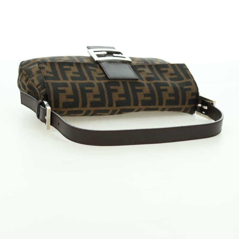 【日本直送】FENDI Zucca帆布Mamma Baguette單肩包 棕色/黑色 正品 177645SAV-6