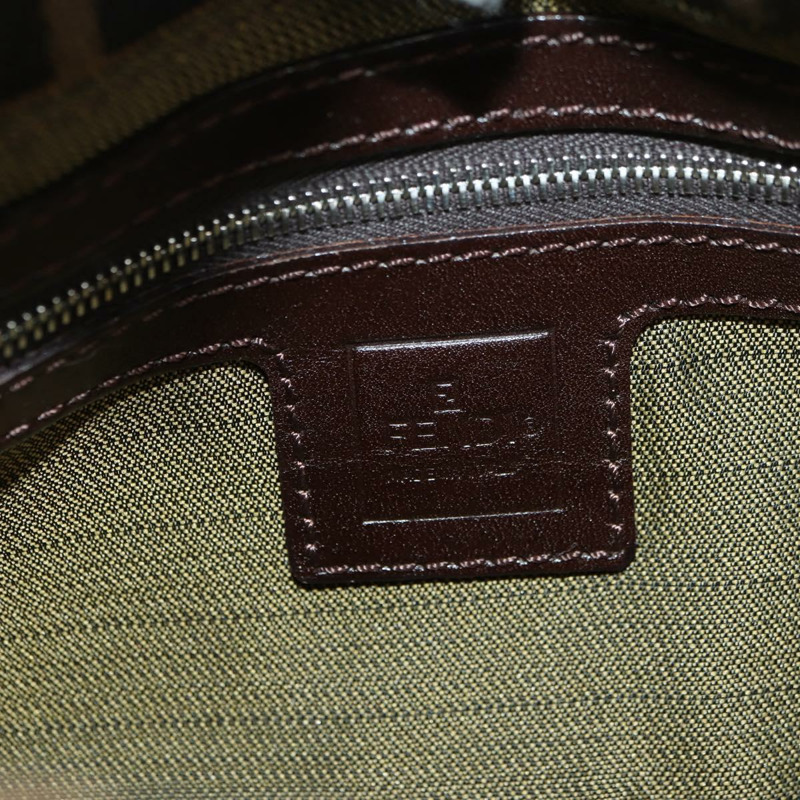 【日本直送】FENDI Zucca帆布Mamma Baguette單肩包 棕色/黑色 正品 177645SAV-20