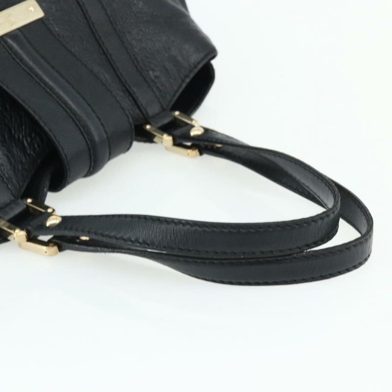 【日本直送】GUCCI GG帆布Guccissima托特包，黑色金色皮革款，貨號233609，正品編號177826A-6