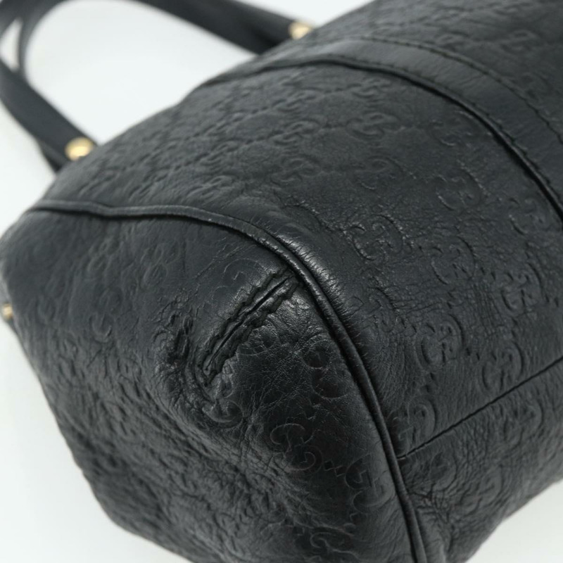 【日本直送】GUCCI GG帆布Guccissima托特包，黑色金色皮革款，貨號233609，正品編號177826A-12