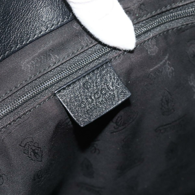 【日本直送】GUCCI GG帆布Guccissima托特包，黑色金色皮革款，貨號233609，正品編號177826A-14