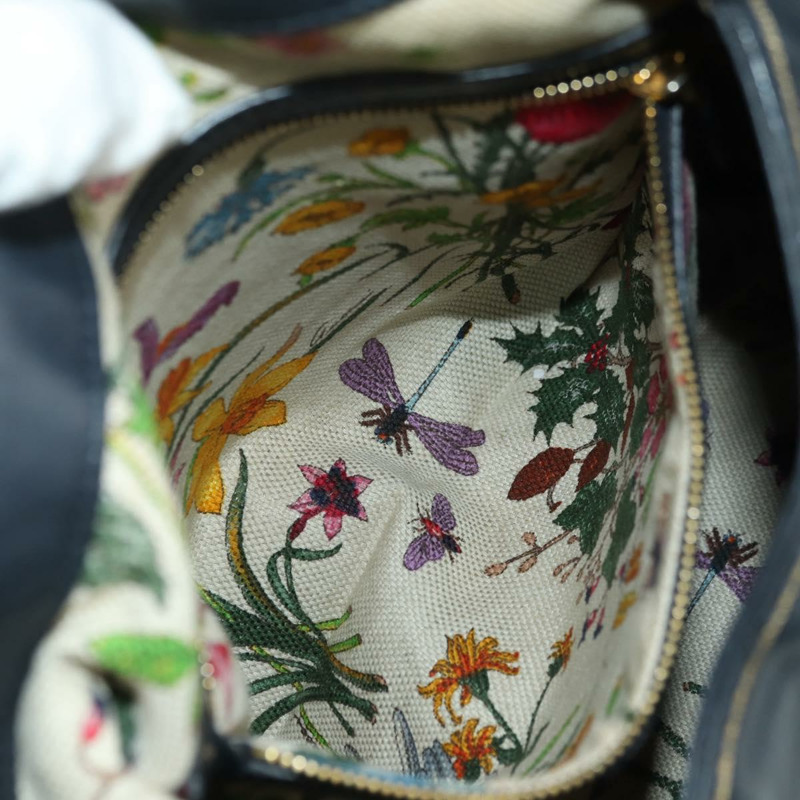 【日本直送】GUCCI Jackie 竹節單肩包，黑色金色皮革，貨號 281178，正品編號 177840SAM-24