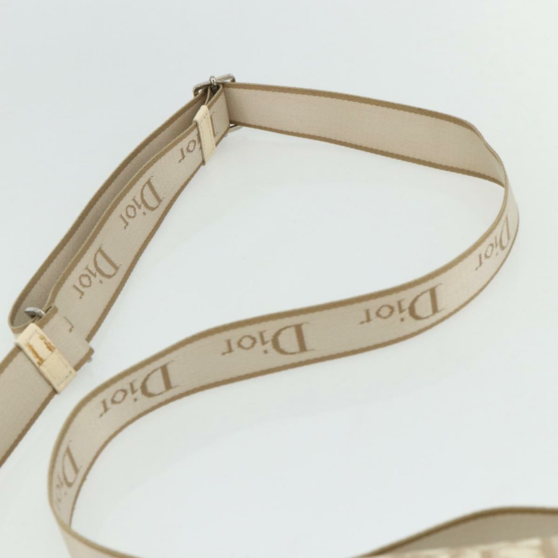 【日本直送】Christian Dior Trotter帆布肩背包 PVC 米色 銀色 正品 177983A-7