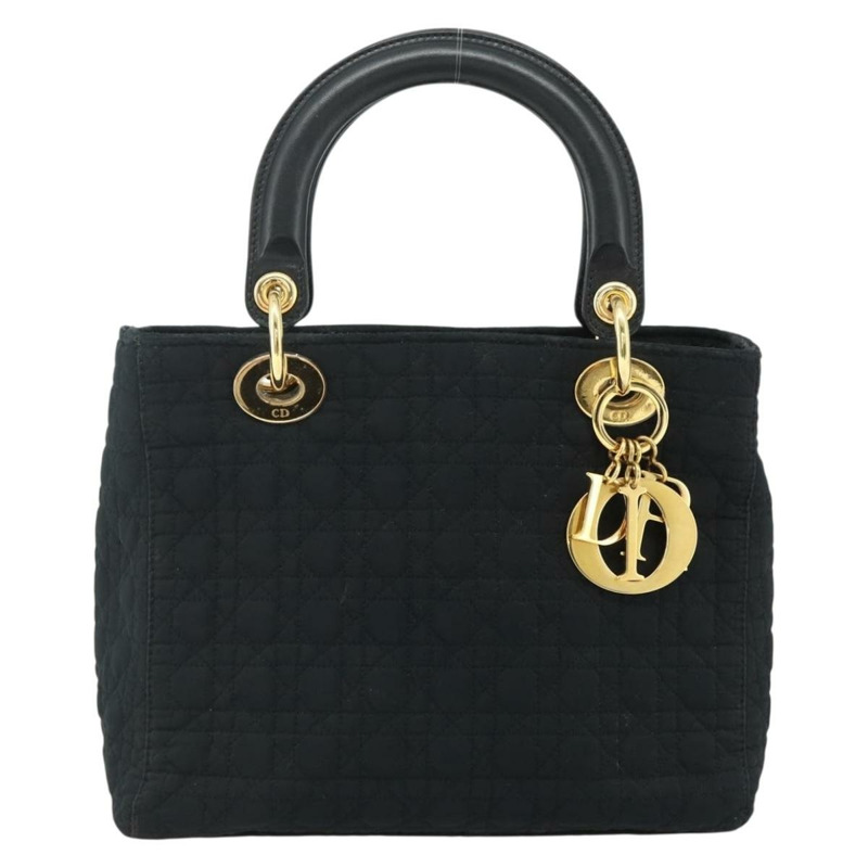 【日本直送】Christian Dior Canage 手提包 尼龍 黑色 金色 正品 178124A-1