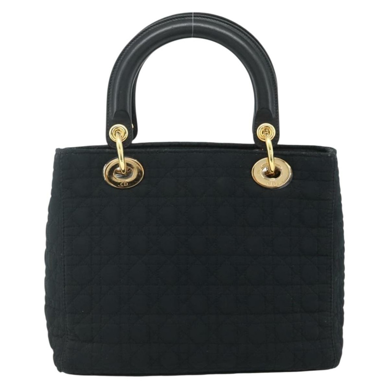 【日本直送】Christian Dior Canage 手提包 尼龍 黑色 金色 正品 178124A-2