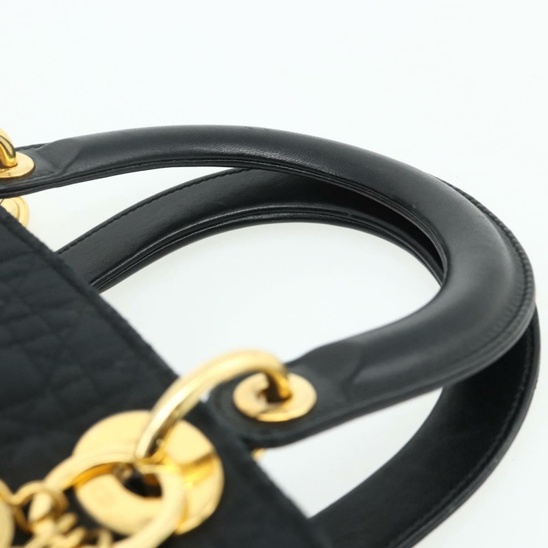 【日本直送】Christian Dior Canage 手提包 尼龍 黑色 金色 正品 178124A-7