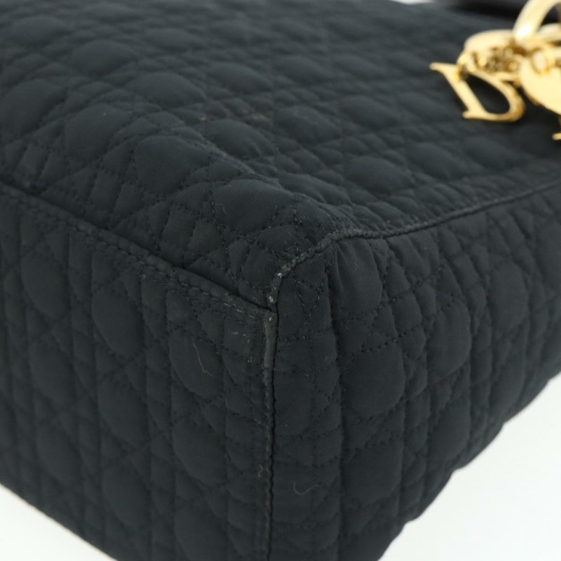 【日本直送】Christian Dior Canage 手提包 尼龍 黑色 金色 正品 178124A-9