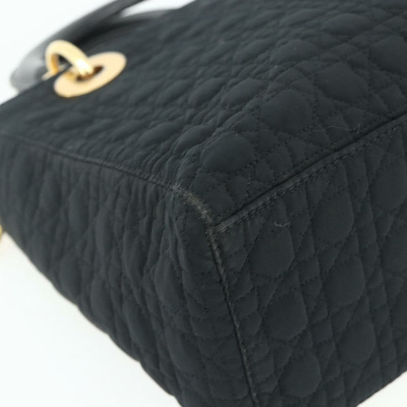 【日本直送】Christian Dior Canage 手提包 尼龍 黑色 金色 正品 178124A-10