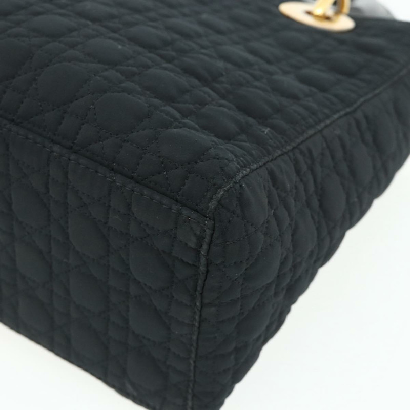 【日本直送】Christian Dior Canage 手提包 尼龍 黑色 金色 正品 178124A-11