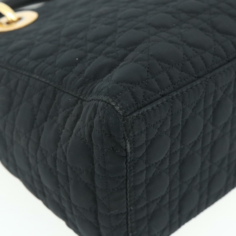 【日本直送】Christian Dior Canage 手提包 尼龍 黑色 金色 正品 178124A-12