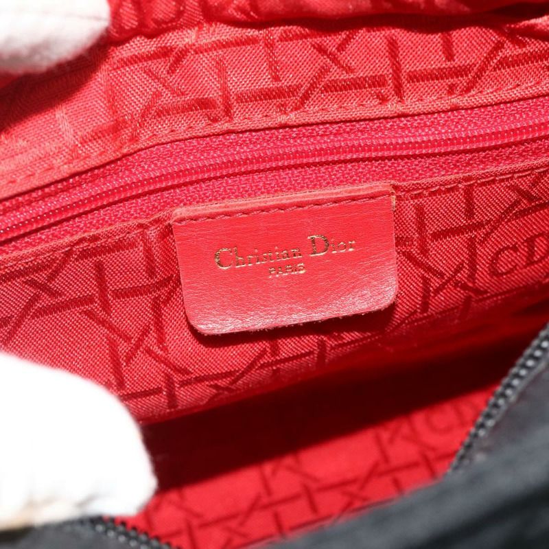 【日本直送】Christian Dior Canage 手提包 尼龍 黑色 金色 正品 178124A-15