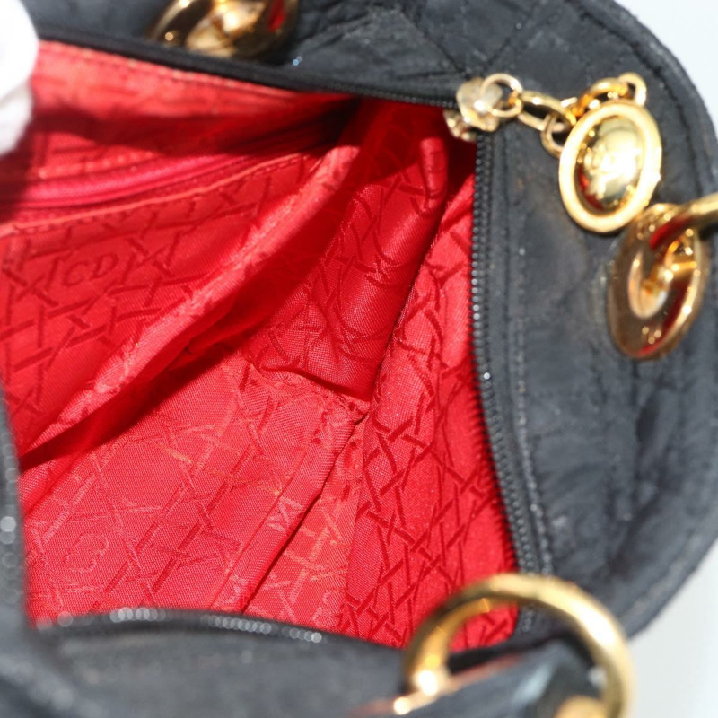 【日本直送】Christian Dior Canage 手提包 尼龍 黑色 金色 正品 178124A-17