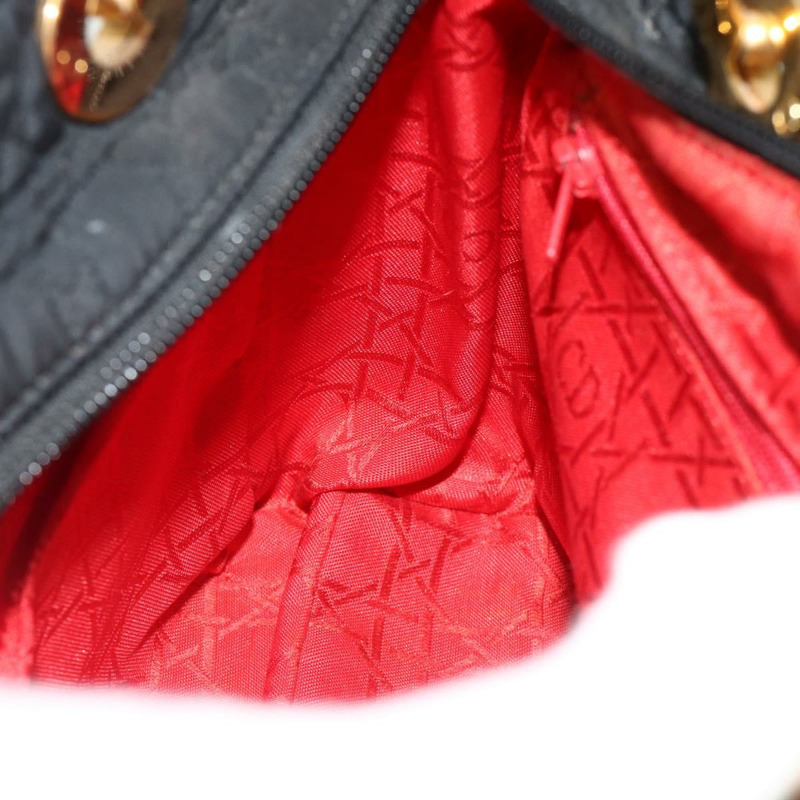 【日本直送】Christian Dior Canage 手提包 尼龍 黑色 金色 正品 178124A-18