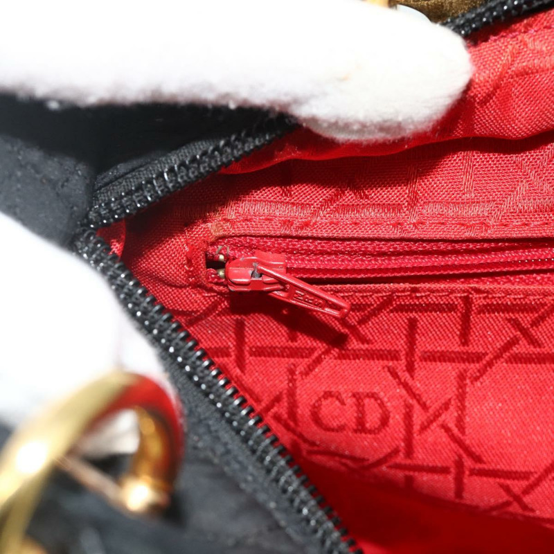 【日本直送】Christian Dior Canage 手提包 尼龍 黑色 金色 正品 178124A-19