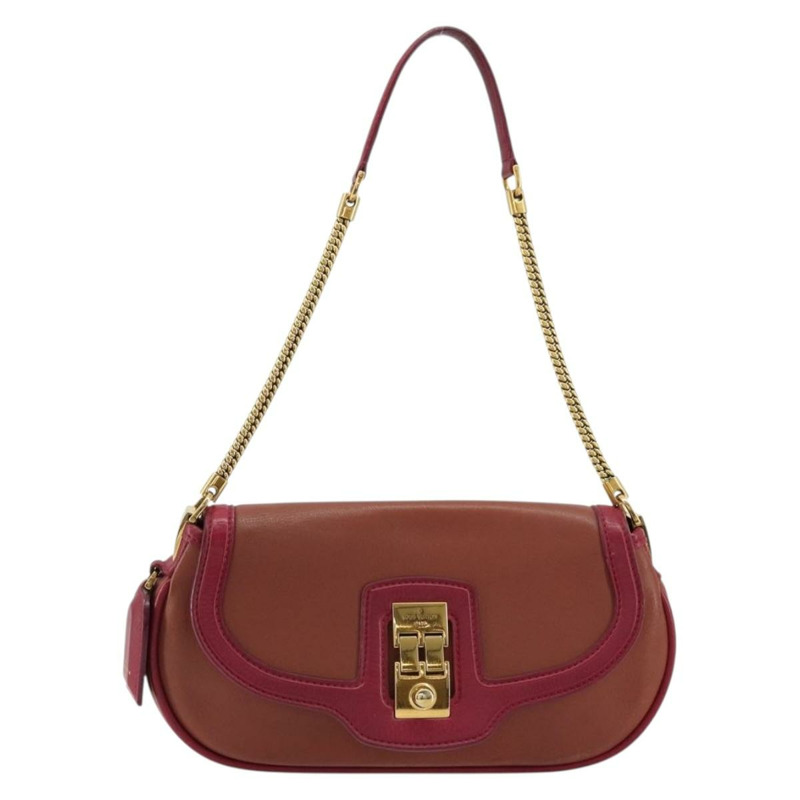 【日本直送】路易威登 Trapezi Art Deco Baguette 手袋，粉紅色皮革，LV 正品，貨號 177283V-12
