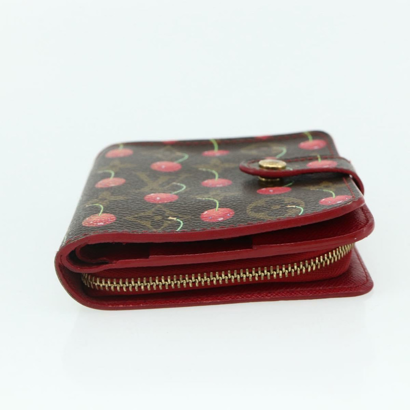 【日本直送】路易威登 Monogram Cherry 迷你拉鍊雙折皮夾 M95005 LV 正品 178602A-5