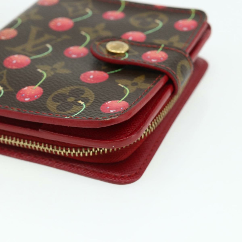 【日本直送】路易威登 Monogram Cherry 迷你拉鍊雙折皮夾 M95005 LV 正品 178602A-6