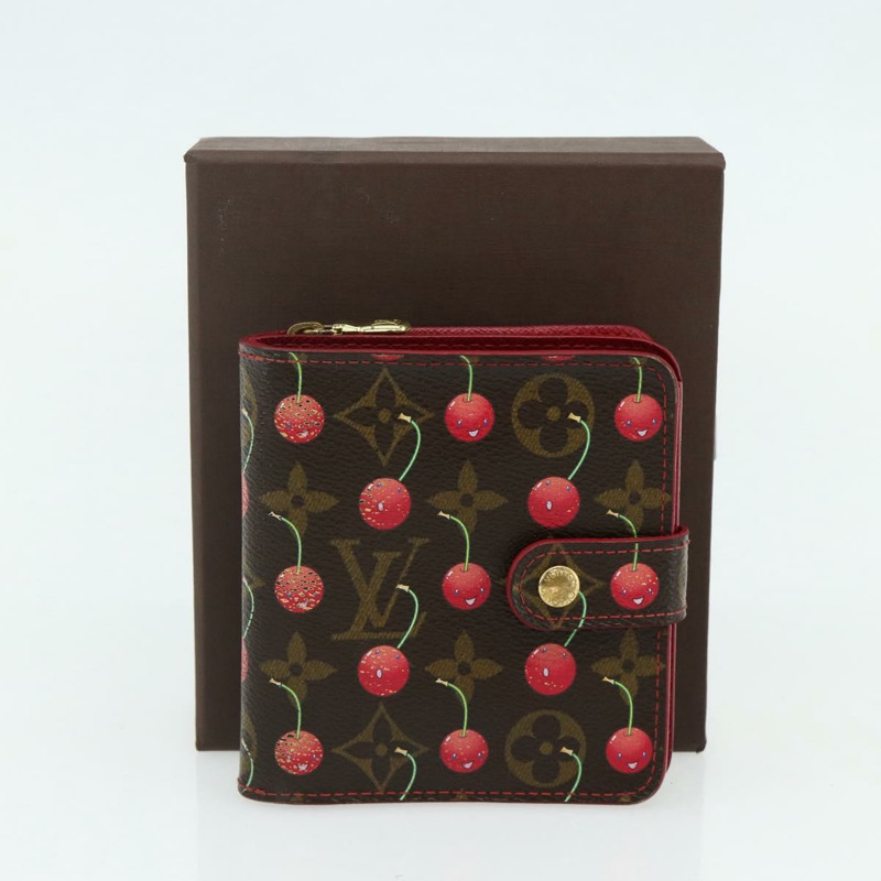 【日本直送】路易威登 Monogram Cherry 迷你拉鍊雙折皮夾 M95005 LV 正品 178602A-11
