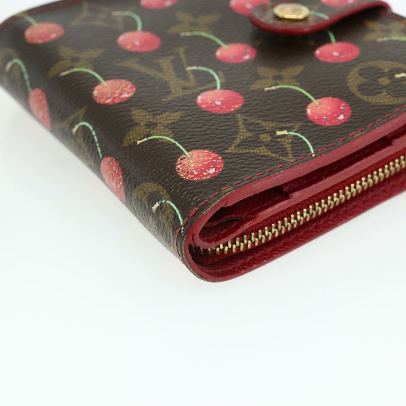【日本直送】路易威登 Monogram Cherry 迷你拉鍊雙折皮夾 M95005 LV 正品 178602A-13