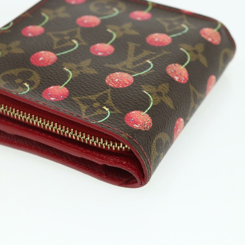 【日本直送】路易威登 Monogram Cherry 迷你拉鍊雙折皮夾 M95005 LV 正品 178602A-14