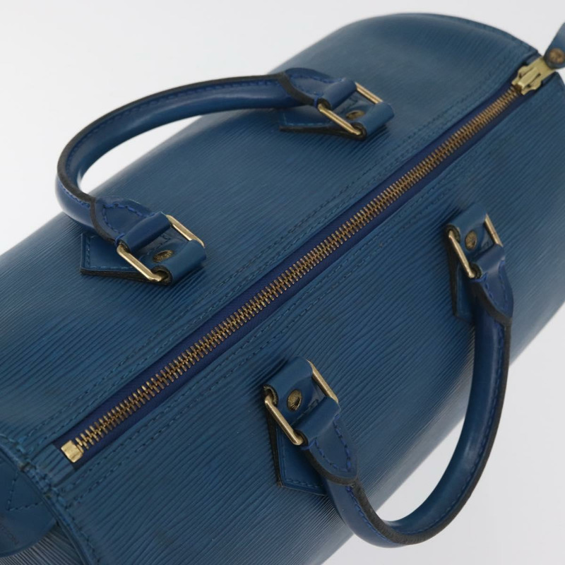 【日本直送】路易威登 Epi Speedy 30 手提包，托萊多藍，M43005，LV 正品，編號 177225A-5