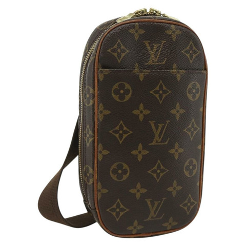 路易威登 Monogram Pochette Gange 肩背包 M51870 LV Auth ka4198A