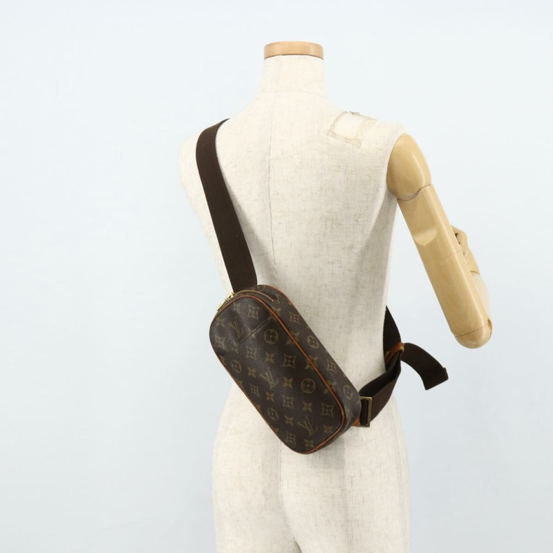 【日本直送】路易威登 Monogram Pochette Gange 肩背包 M51870 LV Auth ka4198A-20
