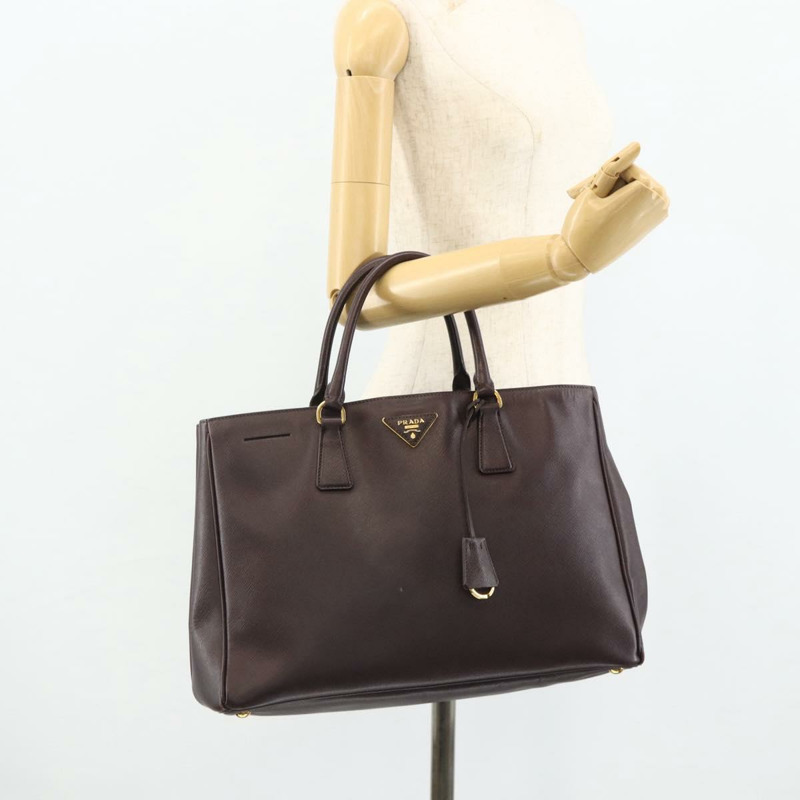 【日本直送】PRADA 手提包 Safiano 皮革 紫色金色 Auth ka4206A-23