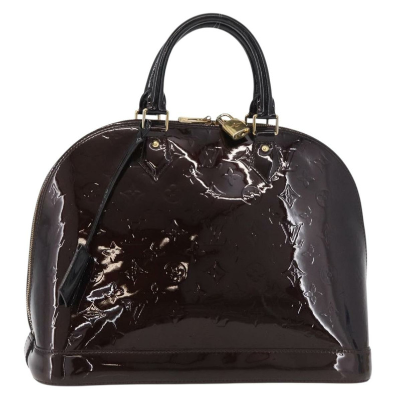 【日本直送】路易威登 Monogram Vernis Alma MM 手提包 Amarante M90024 LV Auth 178490A-0