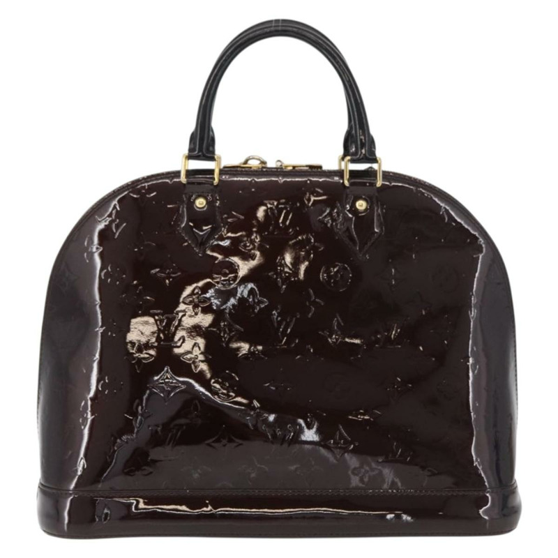 【日本直送】路易威登 Monogram Vernis Alma MM 手提包 Amarante M90024 LV Auth 178490A-1