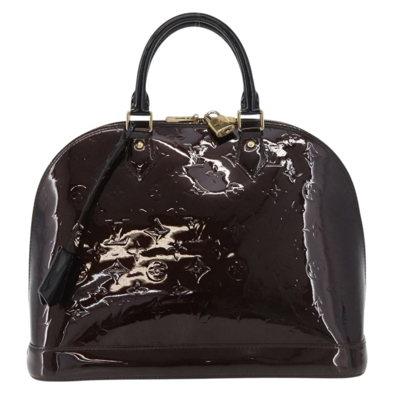 【日本直送】路易威登 Monogram Vernis Alma MM 手提包 Amarante M90024 LV Auth 178490A-12