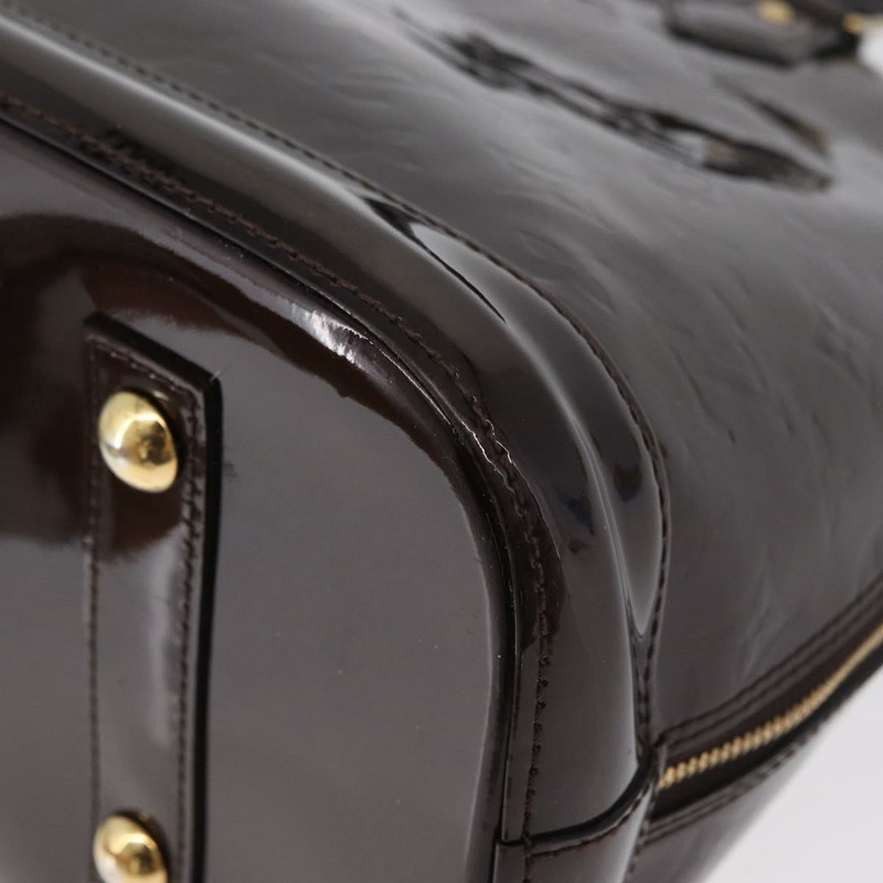 【日本直送】路易威登 Monogram Vernis Alma MM 手提包 Amarante M90024 LV Auth 178490A-15