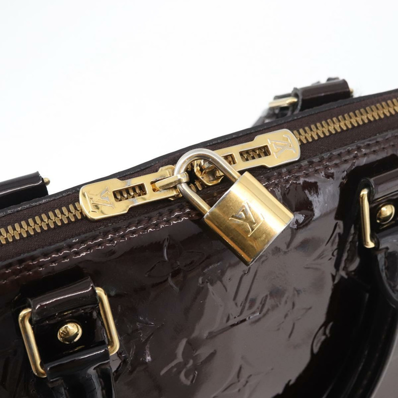【日本直送】路易威登 Monogram Vernis Alma MM 手提包 Amarante M90024 LV Auth 178490A-16