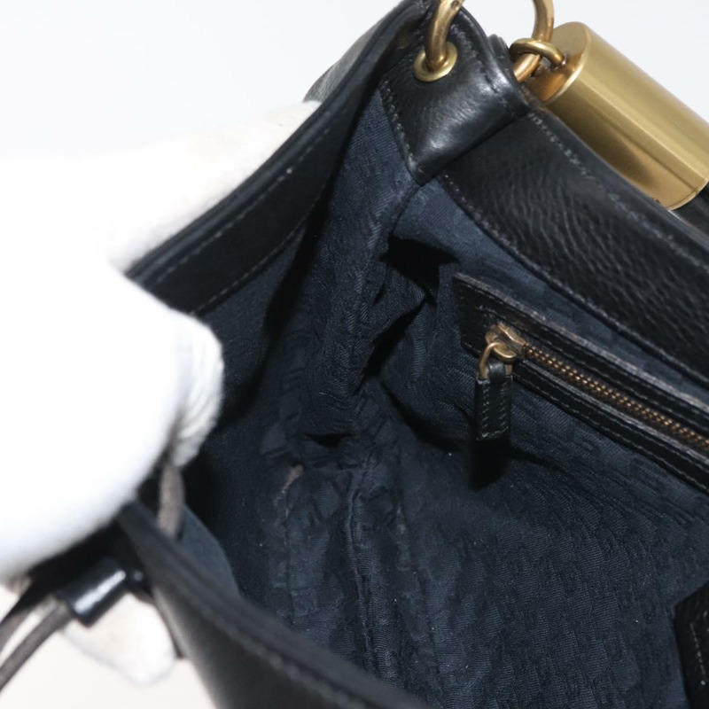 【日本直送】GUCCI 黑色金色皮革單肩包 108964 正品 178939V-17