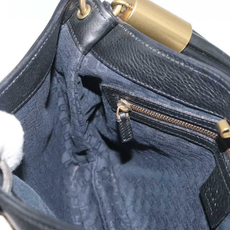 【日本直送】GUCCI 黑色金色皮革單肩包 108964 正品 178939V-18