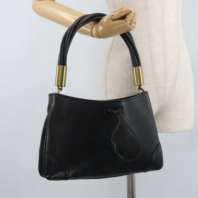 【日本直送】GUCCI 黑色金色皮革單肩包 108964 正品 178939V-21