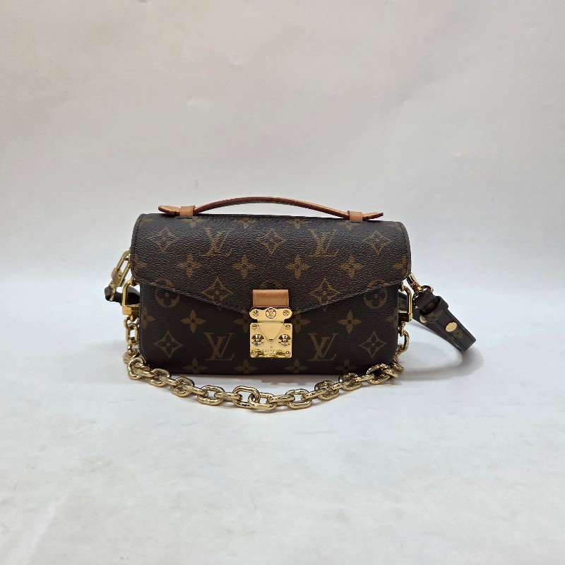 LV 原花金釦Pochette Metis East West手提斜背郵差包M46279-1