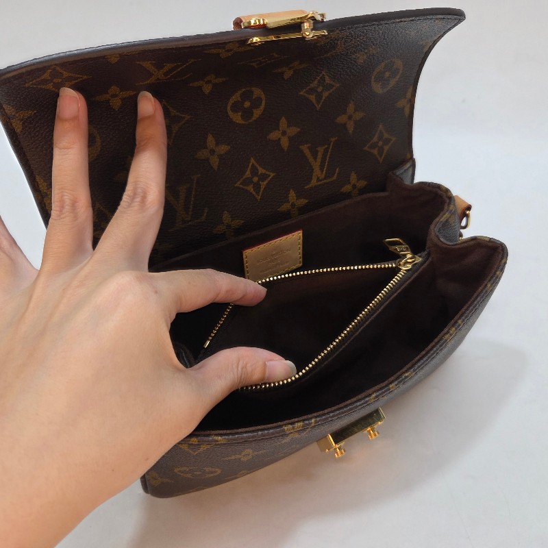 LV 原花金釦Pochette Metis East West手提斜背郵差包M46279-10