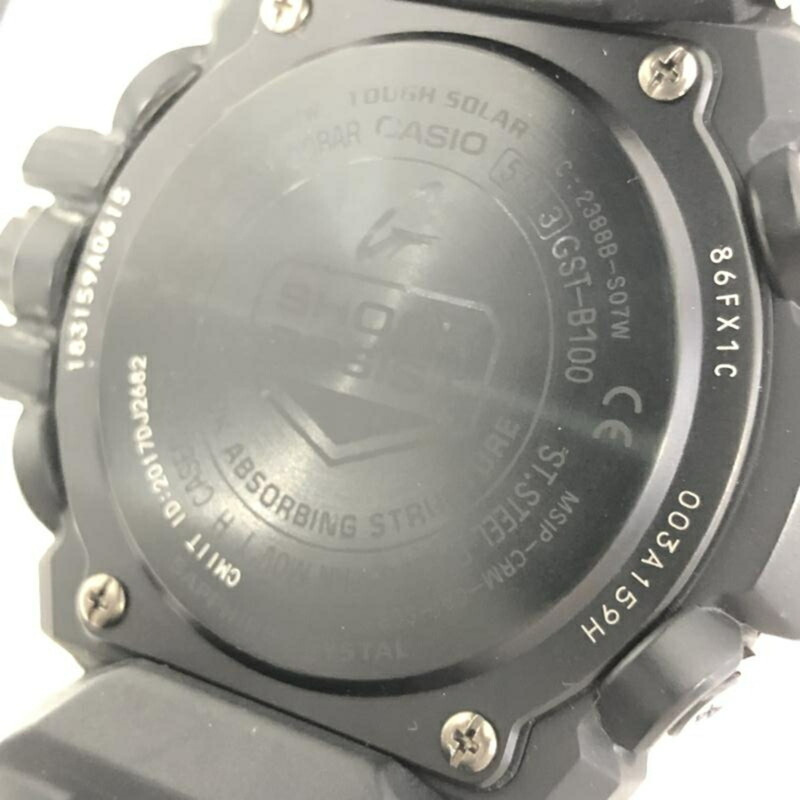 卡西歐 G-SHOCK 手錶 GST-B100 系列 GST-B100-1AJF 藍牙功能 黑色-5