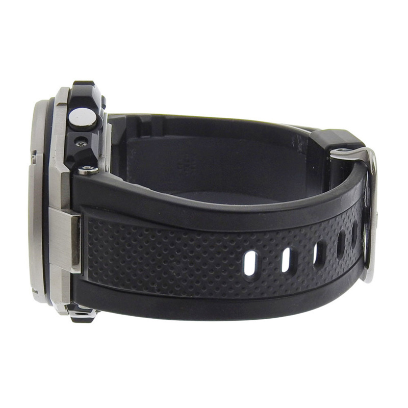 卡西歐 G-SHOCK GST-W110 手錶，不鏽鋼 x 橡膠錶帶，太陽能動力，電波校時，指針/數字雙顯，黑色錶盤，男錶-3