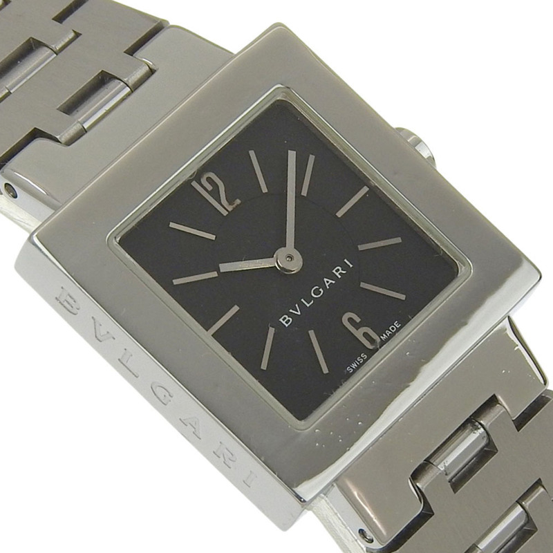 寶格麗 (Bulgari) Quadlard 系列腕錶 SQ22SS 不鏽鋼黑色石英模擬錶盤女士款-2