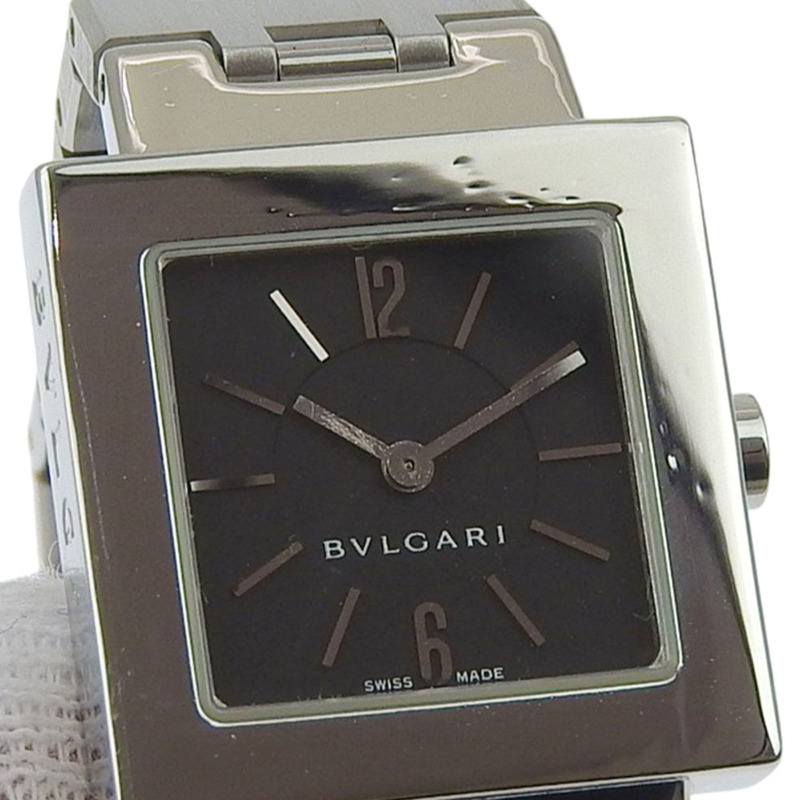 寶格麗 (Bulgari) Quadlard 系列腕錶 SQ22SS 不鏽鋼黑色石英模擬錶盤女士款-7