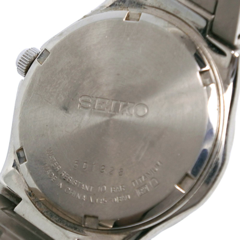 精工 SEIKO V145-0BA0 鈦金屬模擬腕錶，珍珠母貝錶盤 - 男士-7