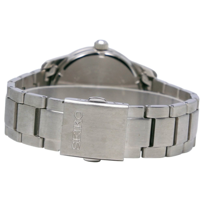 精工 (Seiko) SEIKO 太陽能腕錶 SNE523P1 V158-0AM0 不鏽鋼白色類比錶盤男士腕錶-4