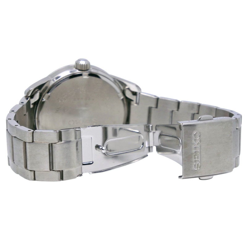 精工 (Seiko) SEIKO 太陽能腕錶 SNE523P1 V158-0AM0 不鏽鋼白色類比錶盤男士腕錶-5